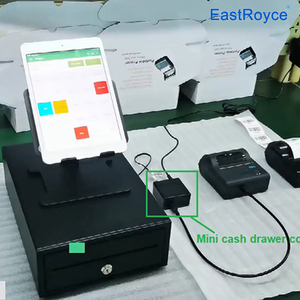 Tiroir-<span class=keywords><strong>caisse</strong></span> portable en métal compatible avec l'imprimante <span class=keywords><strong>mobile</strong></span> EastRoyce, ouverture via Bluetooth/COM, utilisation en <span class=keywords><strong>caisse</strong></span> enregistreuse de supermarché - Product Image 3