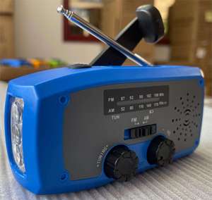 Rechargeable Outdoor Factory OEM Hand Crank Radio AM FM 3 Band <b>LED</b> Flashlight Portable Weather Alert Radio Multi Function - Product Image 3