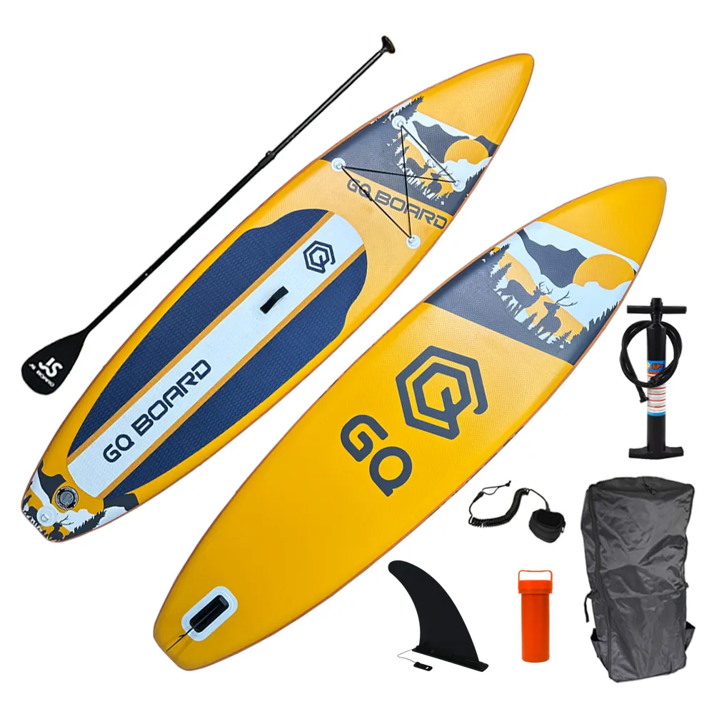 2024 11ft BSCI usine nouveau Design personnalisé planche de surf pêche Yoga meilleure vente en gros extérieur gonflable SUP Stand Up Paddle Board