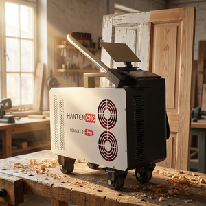 Machine de nettoyage laser pulsé portable 200W 300W pour l'élimination des graffitis sur les surfaces en béton et les murs en briques, et les objets historiques - Product Image 1