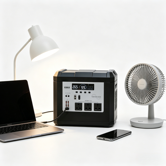 3000W Portable Power Station with LiFePO4Battery & Solar Charging - Solar Generator ForCamping/Home Backup Emergency