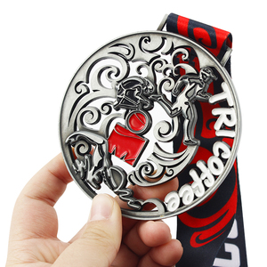 Médaille de sport en alliage de zinc émaillé métallique 3D personnalisée pour le <span class=keywords><strong>judo</strong></span> taekwondo karaté avec médaille d'or avec ruban - Product Image 6
