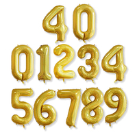 MTF 2025 nouveauté 40 pouces géant Laser or argent Rose or joyeux anniversaire numéro feuille hélium ballons