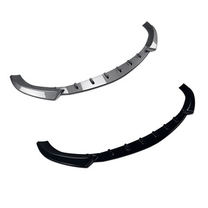 Mercedes-Benz E-Class W213 Front Bumper Lip Spoiler Piano Black Carbon Fiber Matte Finish Tuning Style AMP-Z - Product Image 3