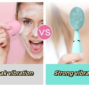Cepillo de Limpieza Facial Eléctrico Recargable por USB de Silicona, Exfoliante Facial Vibrador de Mano para Limpieza Profunda de Poros - Product Image 6