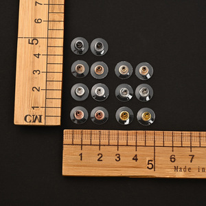 Ufo Shaped Ear Tips Electroplated Silicone Stud <b>Earrings</b> 1500 Per <b>Pack</b> Diy Jewelry Accessories Unisex Fashion Commute Use - Product Image 1