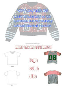 Nhà Máy Bán buôn tùy chỉnh Màu Xanh Lá Cây giáng sinh Sequins Tops Jersey spangle sequin Tops Áo sơ mi trong kho - Product Image 4