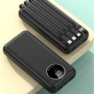 Banco de Energía Portátil de Alta Capacidad, 10000 mAh, 10 W, Doble USB, Cables Integrados, 20000 mAh para Uso en Exteriores - Product Image 2