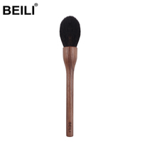 Ensemble de 11 pinceaux de maquillage de haute qualité, poils synthétiques doux, poils naturels, manche en bois de noyer, pinceaux cosmétiques