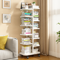 Poulie mobile moderne enfants arbre bibliothèques bibliothèque coin colonne vertébrale design étagère étagère jouet stockage plante support utilitaire étagère