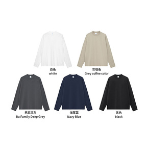 เสื้อยืดแขนยาวผู้ชายไซส์ใหญ่ ขายส่ง ผ้าฝ้ายเจอร์ซีย์ 100% คอกลม สไตล์ลำลอง พิมพ์ลายตัวอักษร ด้านหน้ามีโลโก้ - Product Image 3