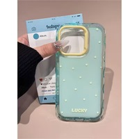 Coque personnalisable antichoc en PC transparent effet gelée, motif pois et lettres, nouvelle couleur, très tendance pour iPhone 18 17 Pro Max