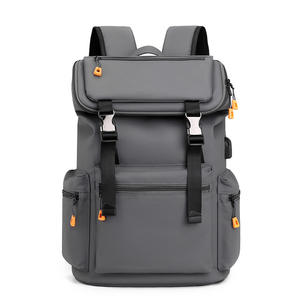 Custom Laptop Backpack Black Backpack Roll Top Water Resistant Lightweight Man Business <b>Rucksack</b> <b>School</b> Backpack - Product Image 2