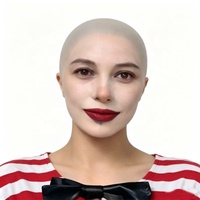 Bonnet de perruque en latex élastique confortable pour fête de Noël, cosplay, accessoire de maquillage SFX amusant pour performance scénique