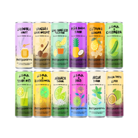 Cocktail protéiné au goût de miel et de lavande, 10% ABV, sans protéines ajoutées, prêt à boire, boisson alcoolisée en canette élégante en aluminium de 330 ml