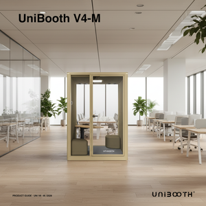 Cabine téléphonique insonorisée multifonctionnelle durable UNIBOOTH, pods de travail, cadre en aluminium de précision, installation de module rapide pour la vie quotidienne - Product Image 4