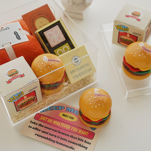 Vela perfumada con forma de hamburguesa, aroma a café y leche, cera de soja, artesanía manual, regalo para cumpleaños - Product Image 2