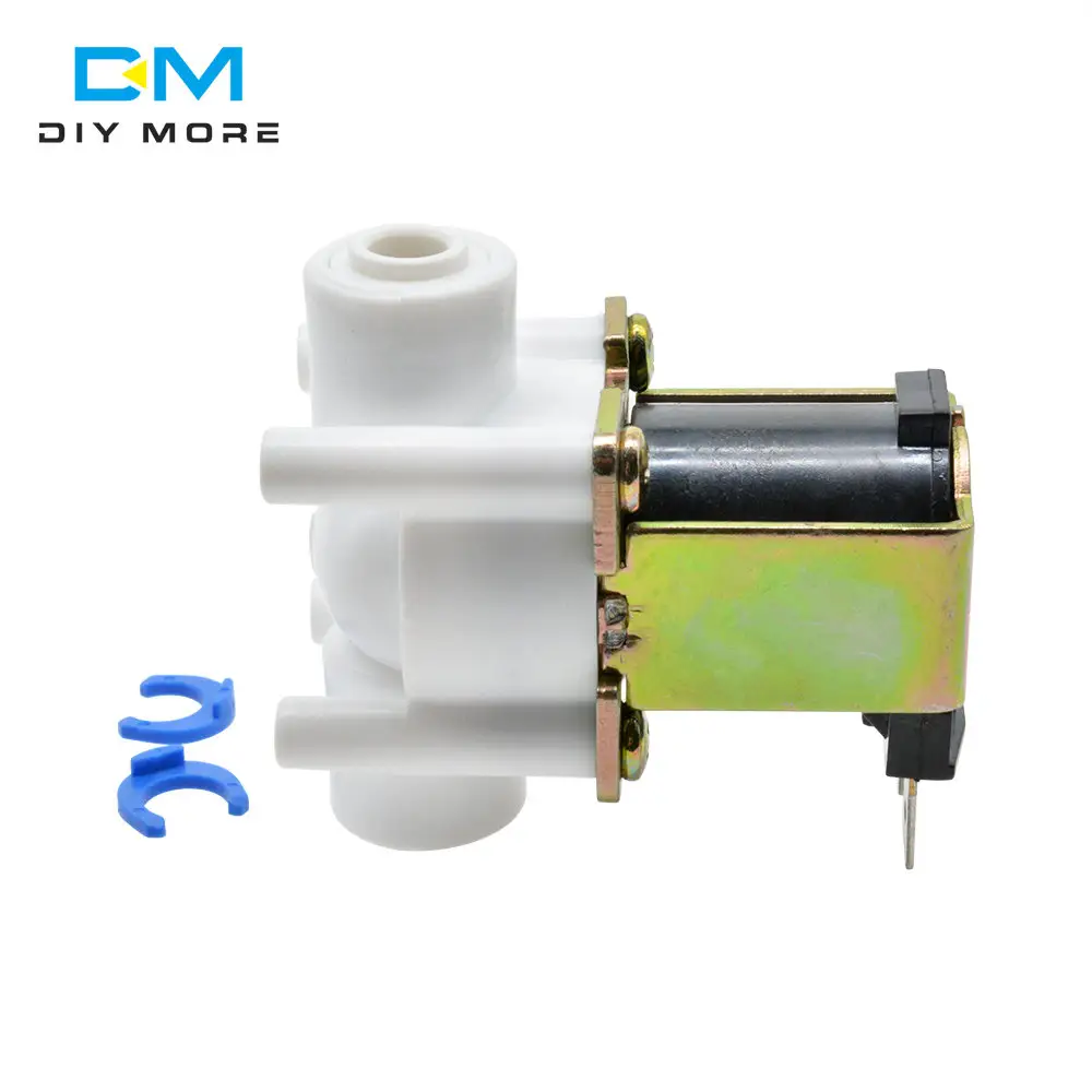 Válvula de solenoide eléctrica, interruptor magnético de flujo de entrada de aire y agua, presión normalmente cerrada, CC de 12V y 24V