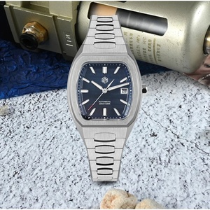 Reloj de Hombre San Martin SN0145 de 39.5mm, Estilo Tonneau, de Lujo, para Negocios, Automático, Mecánico, Resistente al Agua 10Bar, Luminoso BGW-X1 - Product Image 4
