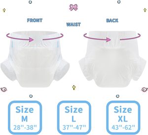 Couches jetables pour adultes à haute absorption avec protection anti-fuites 3D pour hommes et femmes <span class=keywords><strong>âgé</strong></span>s - Product Image 3