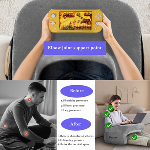 Mới Mềm Lap Bàn Gối Cho Giường Cánh Tay Còn lại Gối Với <span class=keywords><strong>Pocket</strong></span> Đọc Gối Cho Lap - Product Image 2