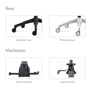 Kursi kantor putih ergonomis dengan sandaran lengan, kursi rumah adaptif nyaman kualitas tinggi dengan sandaran lengan 3D yang dapat disesuaikan - Product Image 5