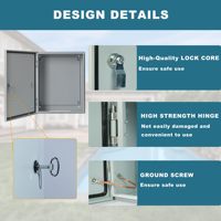 Boîtier de serveur de stockage d'énergie en acier inoxydable personnalisé, étanche, pour extérieur, boîtier électrique métallique, boîte de jonction électrique
