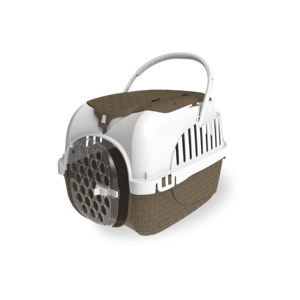 Sac de transport pour animaux de compagnie blanc et gris tourterelle - Product Image 1