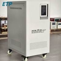 Stabilisateur de tension triphasé 50 kVA, 380 V, fil de cuivre, servo TNS, modèle 50 Hz, écran LCD, protection contre les surtensions SVC