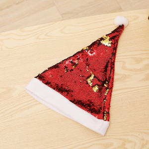 جديد شعبية فريدة من نوعها عكسها الترتر قبّعة سانتا عيد الميلاد يتوهم الترتر قبعة عيد الميلاد - Product Image 4