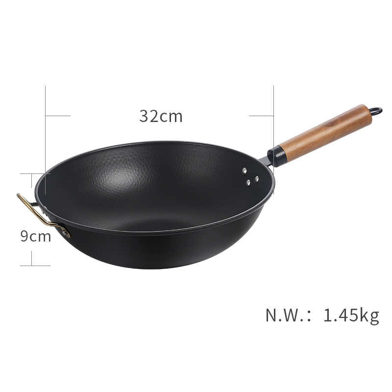Unique poignée wok L 32cm