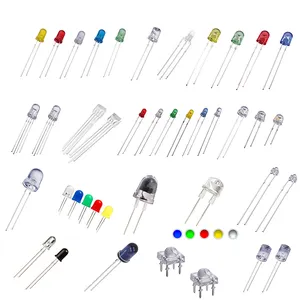 Trou traversant 1.8mm 3mm 4.8mm 5mm 8mm 10mm 546 rouge jaune bleu blanc vert RGB bi-couleur dip led diode