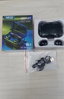 Grosir tahan air bluetooth 5.0 earbuds F9 earphone M10 tws kontrol sentuh tampilan layar led F9 tws earphone