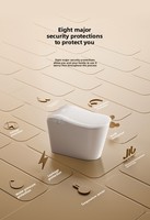 805 P-Trap Siège de toilette intelligent avec bidet intégré, fonction de lavage, couvercle automatique et siège chauffant
