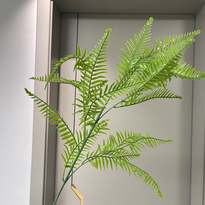 Commercio all'ingrosso della fabbrica artificiale singolo ramo lungo gambo bianco verde fiore di plastica verde per la decorazione di nozze della festa di casa - Product Image 5