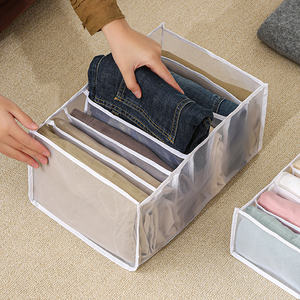 Organisateur de vêtements à 7 compartiments pour armoire, organiseur de vêtements pliable pour tiroir, boîte de rangement pour vêtements - Product Image 5