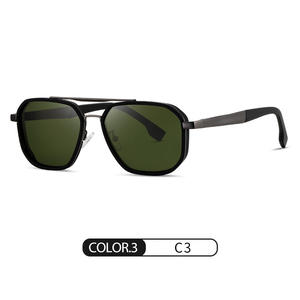Nuevas gafas <span class=keywords><strong>de</strong></span> sol polarizadas para hombre S15102, gafas <span class=keywords><strong>de</strong></span> sol clásicas <span class=keywords><strong>de</strong></span> doble puente para hombre, gafas <span class=keywords><strong>de</strong></span> sol para licencia <span class=keywords><strong>de</strong></span> <span class=keywords><strong>conducir</strong></span> - Product Image 4