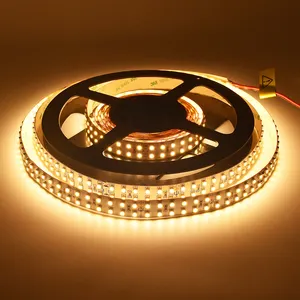 1800K 20000K 19.2w SMD2835 led条纹胶带灯IP66 240leds/m CRI 90户外装饰用暖白光带