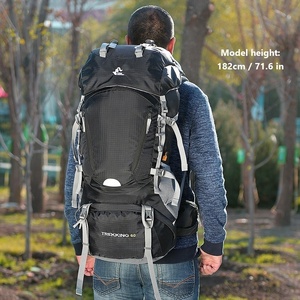 Zaini da montagna zaino con copertura antipioggia zaino da arrampicata impermeabile da viaggio 60L da <span class=keywords><strong>Trekking</strong></span> all'aperto - Product Image 6