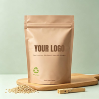 Sachet refermable personnalisé à faible MOQ, anti-odeur, recyclable, en plastique alimentaire, pour 500g d'aliments secs