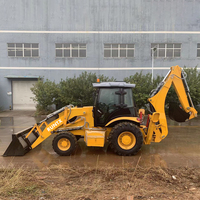 Gratis pengiriman Cina pabrik Epa roda mesin pemuat Mini Backhoe ekskavator Loader 4x4 Backhoe Loader untuk dijual
