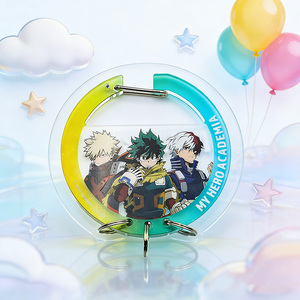 Wholesale Custom Shape Acrylic Carabiner Cartoon <b>Anime</b> Carabiners Cute Carabiner Custom Acrylic Carabiner for Ita Bag - Product Image 1
