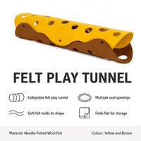 Alas Snuffle Hewan Peliharaan Portabel dari Kain Felt, Dapat Dicuci, Tahan Gigitan, Interaktif, Pengumpan Lambat untuk Anak Anjing dan Anak Kucing, Mainan Hewan Peliharaan dari Kain Felt