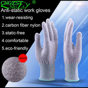 CNGZSY Guantes antiestáticos Fibra de carbono Nylon Guante DE TRABAJO Conductor Antideslizante Coche Película de vinilo Pegatina Instalar guantes D08 - Product Image 5