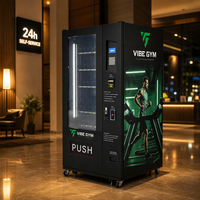Distributeur automatique de boissons réfrigérées à monnayeur avec fonction de rendu de monnaie pour usage en salle de sport