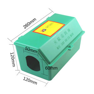 Contrôle antiparasitaire sûr pour l'homme et l'animal pp plastique <span class=keywords><strong>rat</strong></span> rongeur station d'<span class=keywords><strong>appât</strong></span> classique piège à <span class=keywords><strong>rat</strong></span> boîte à appâts pour souris - Product Image 2