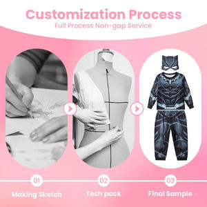 En stock, <span class=keywords><strong>costume</strong></span> de Noël pour tout-petit, panthère noire, ensemble avec pantalon, manches longues et masque pour les rassemblements de super-héros - Product Image 2