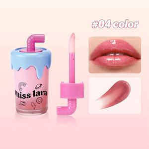 Brillo Labial Transparente Efecto Agua con Aplicador Tipo Pajita de Té con Leche, Hidratante, Voluminizador, Larga Duración y Brillo para Maquillaje de Labios - Product Image 6