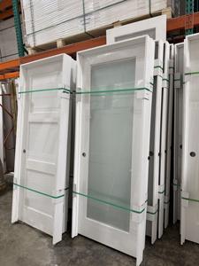 Portes intérieures personnalisées d'Amérique du Nord, 5 panneaux, finition solide, porte intérieure à âme pleine pour chambre à coucher - Product Image 3