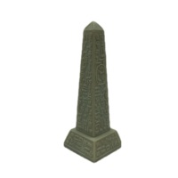 Statue Miniature d'obélisque égyptien Beige faite à la main, Figurine à collectionner pour la maison, le bureau et l'étagère